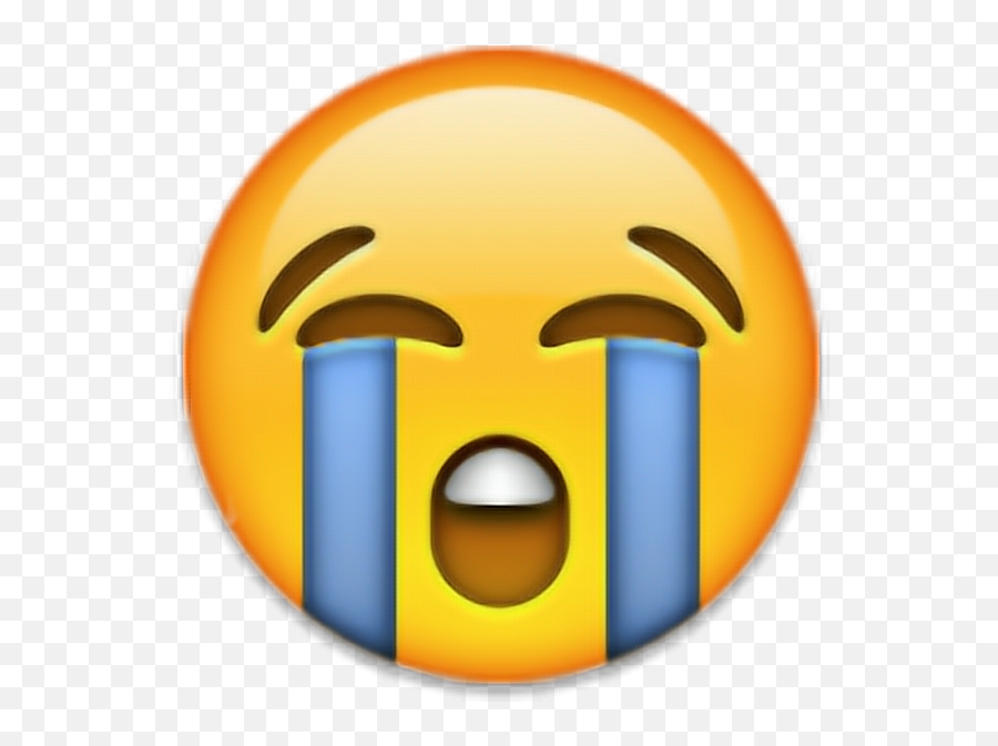 Download Png Transparent Cry Emojis Emoticono Emoticonos - Emojis Triste,Crying Laughing Emoji Transparent