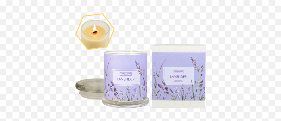Lavender Beeswax Jar Candle - Candle Png,Lavender Png