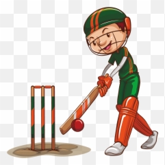 Female Clipart Cricketer Transparent Free - Play Cricket Clipart Png,Jiminy Cricket Png