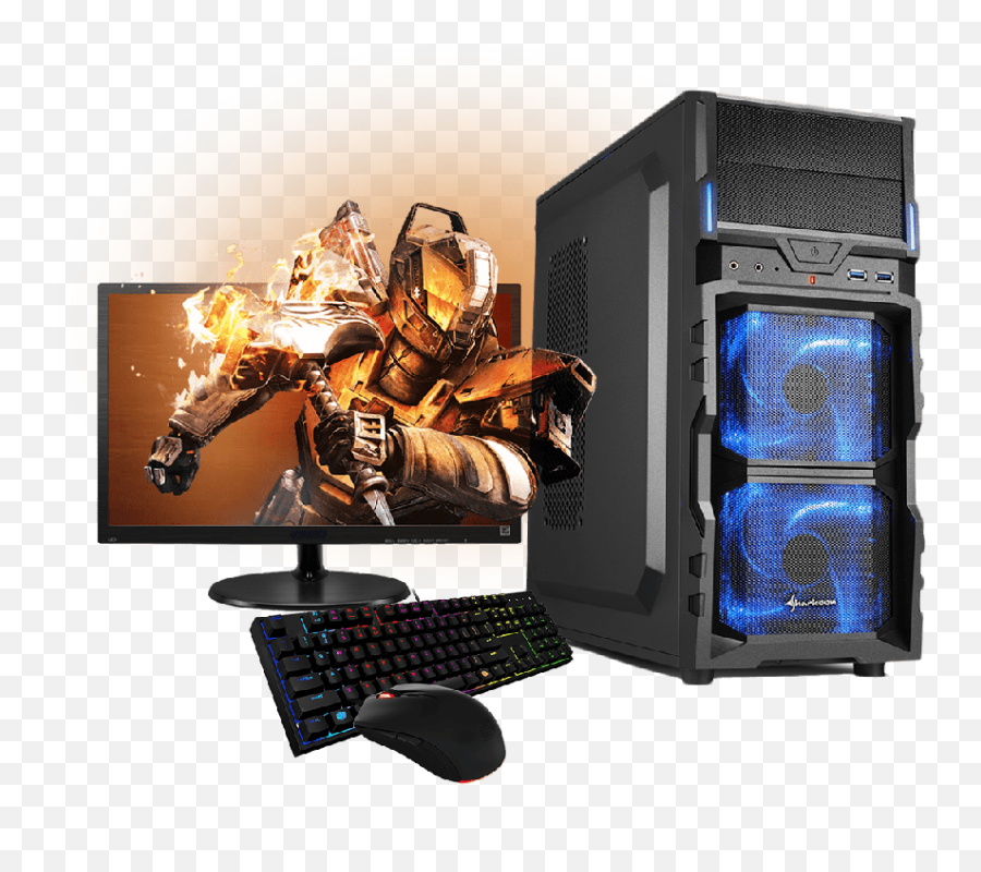 Refurb - Ck Intel I5 8gb Ram 500gb Hdd19inch Monitor Gaming Computer Set Png,Gaming Pc Png