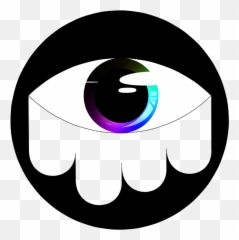 Black Out White Eye Transparent Drip Trazpsykmwblwnpng - Circle,Psy Png