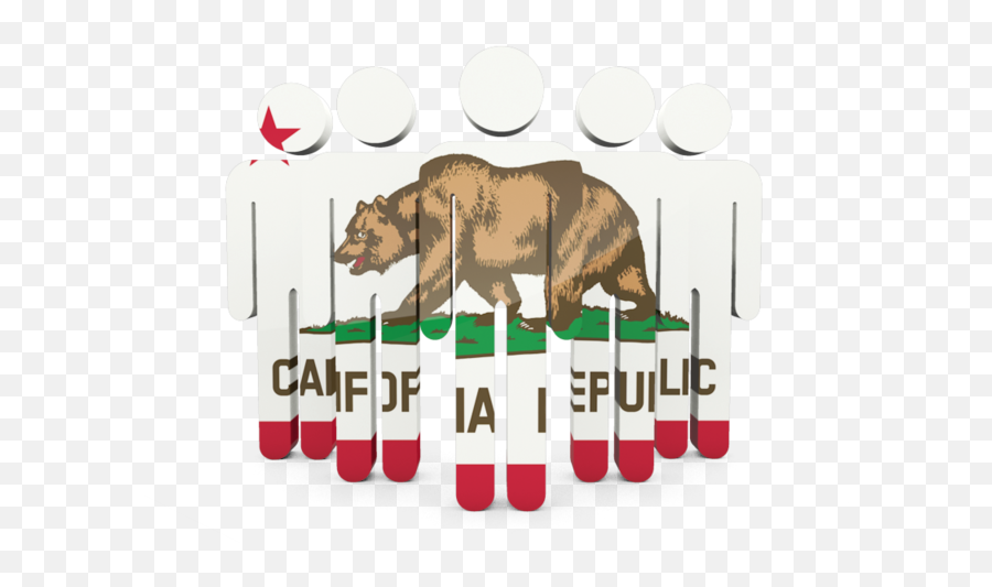 People Icon Illustration Of Flag Ofu003cbr U003e California - California State Flag Face Mask Png,California Flag Png