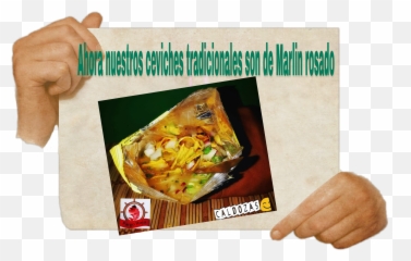 Ceviche Pargo Sticker By Paoch1511 - Hands Holding Paper Png,Ceviche Png