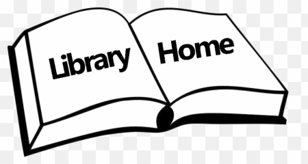 A White Book With Black Outlining Of An Open Containing - Library Images And png