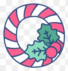 Candycane Christmas Letter O - Transparent Png U0026 Svg Vector File Circle,Letter O Png