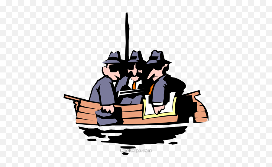 All In The Same Boat Royalty Free - All In The Same Boat Png,Cartoon Boat Png