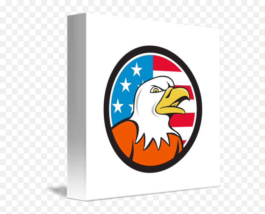 American Bald Eagle Head Angry Flag - Bald Eagle Png,Bald Eagle Head Png