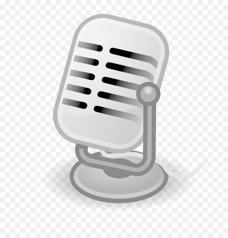 Fileaudio - Inputmicrophonesvg Wikimedia Commons Podcast Microphone Animated Png,Microphone On Stand Png