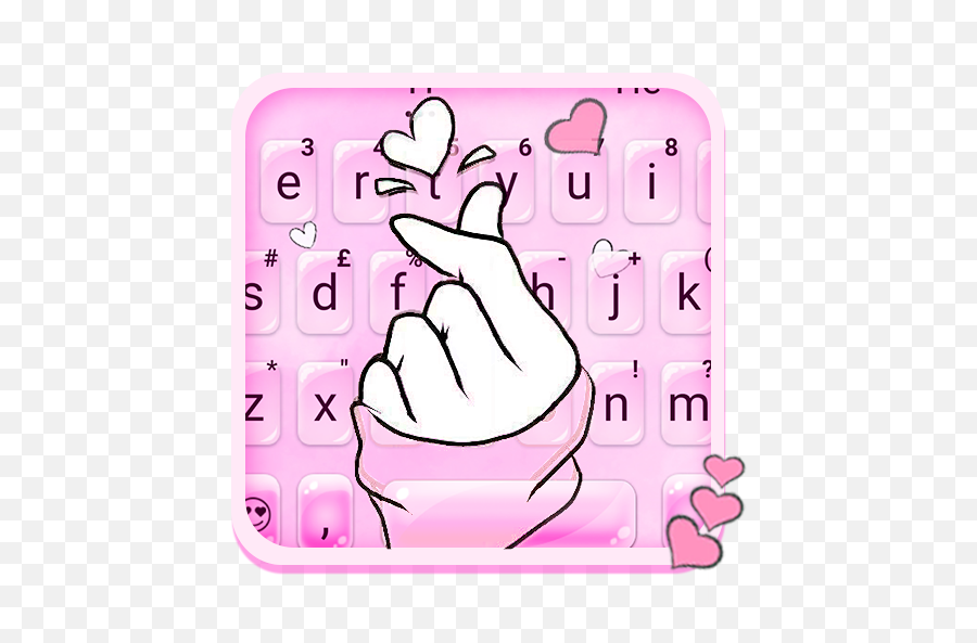 Love Pink Heart Keyboard Theme - Apps On Google Play Cute Girly Wallpaper Unique Png,Pink Heart Emoji Png