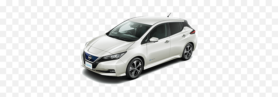 Rental Cars In Japan - Nissan Leaf Pearl White Black Png,Car Transparent