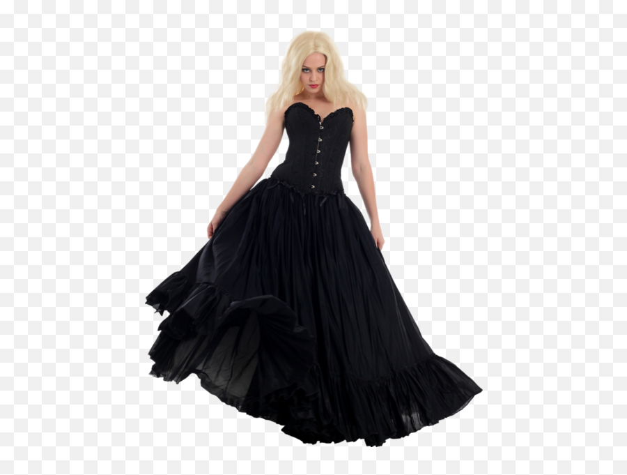 Black Dress - Floor Length Png,Black Dress Png