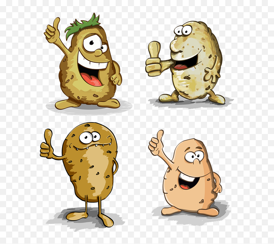 Cartoon Potato Png Images Free - Cartoon Baked Potato,Potato Png Transparent