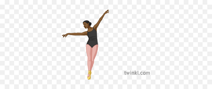 Ballerina Dancer Illustration - Athletic Dance Move Png,Dancer Png