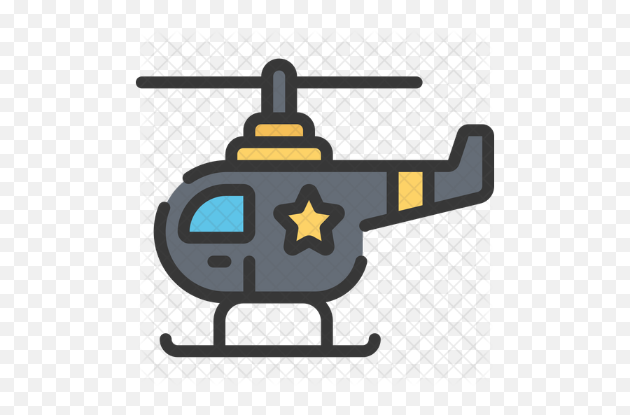 Police Helicopter Icon Of Colored - Helicopter Rotor Png,Police Helicopter Png
