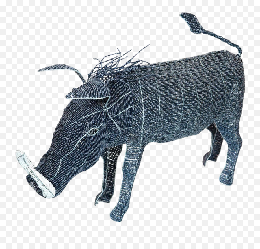 Large Beaded African Warthog - Animal Figure Png,Warthog Png