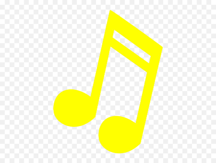 White Music Notes Transparent - Yellow Music Notes Clipart Png,Musical Notes Transparent