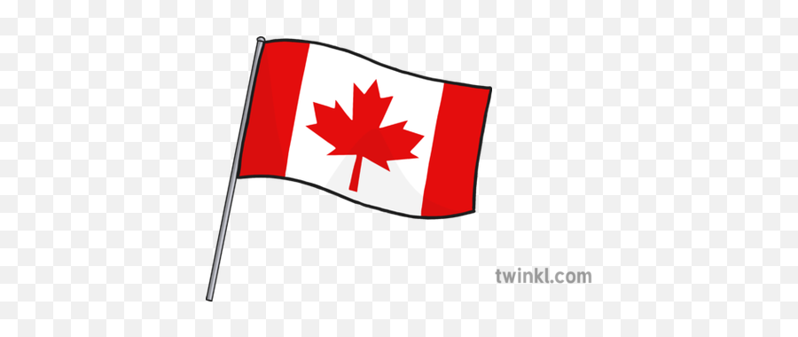 Canadian Flag Illustration - Twinkl Vertical Png,Canadian Leaf Png