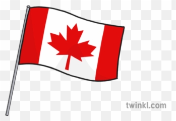 Canadian Flag Illustration - Twinkl Vertical png