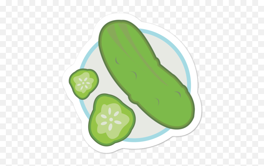 Pickle Sticker Sold By Pumpkin Bones - Pickle Sticker Transparent Png,Pickle Transparent