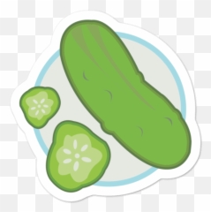 Pickle Sticker Sold By Pumpkin Bones - Pickle Sticker Transparent Png,Pickle Transparent