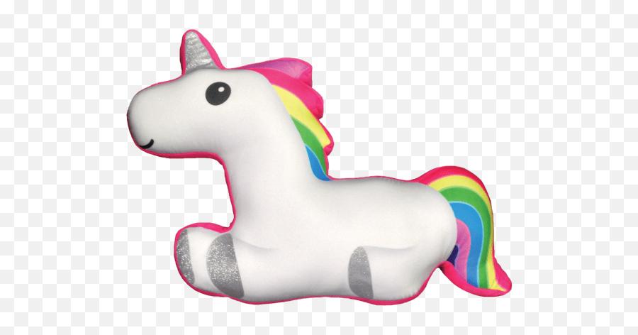 Unicorn Pillow - Unicorn Rainbow Emoji Pillow Png,Rainbow Unicorn Png
