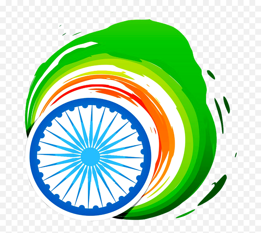 Indian Round Flag Transparent Png - Republic Day India 2018,India Flag Png