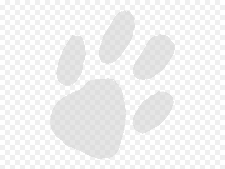 Almost Transparent Paw Print Clip Art - Dog Foot Print Clip Art Gray Png,Paw Prints Transparent