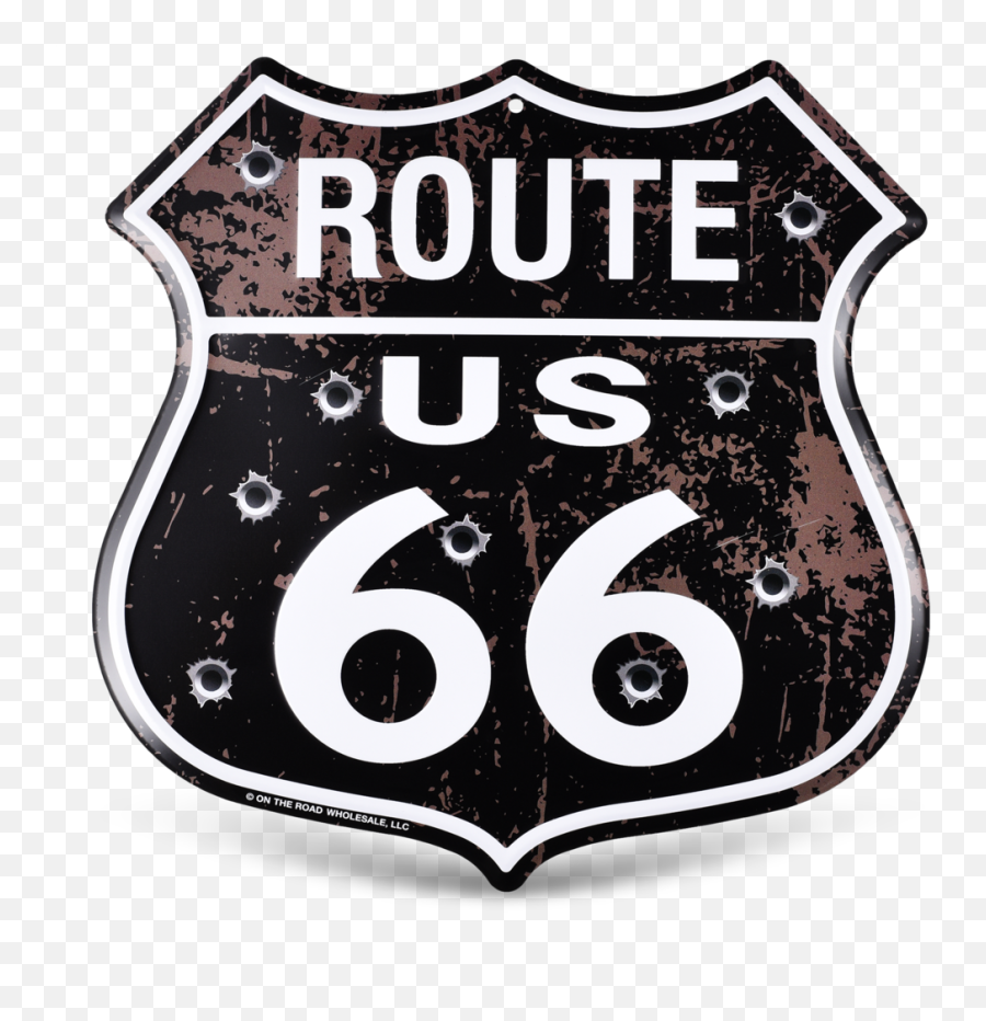 Route 66 Metal Shield Sign - Route 66 Png,Route 66 Logo