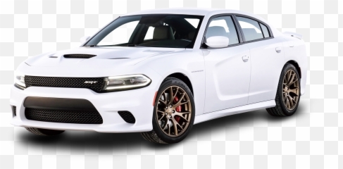 White Dodge Charger Car Png Image - White Charger Hellcat With Brass Monkey Wheels,Dodge Charger Png