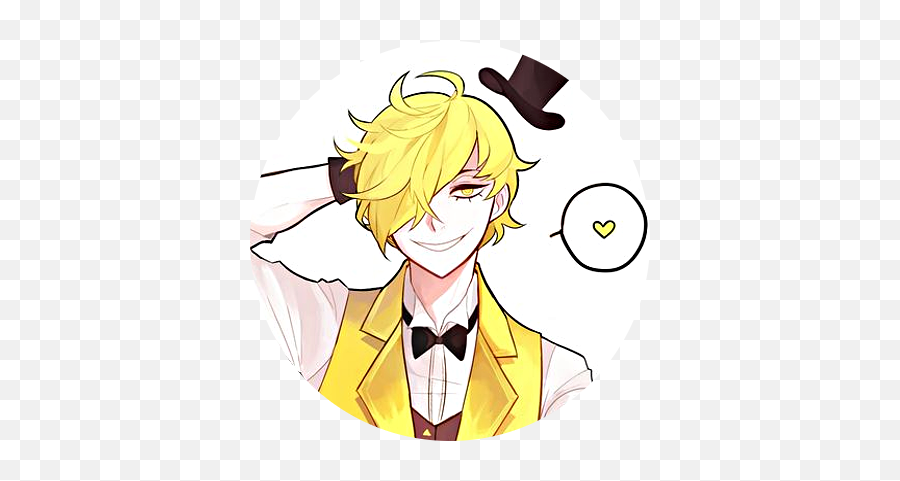 Icons Desu Close - Bill Cipher Human Anime Png,Bill Cipher Png