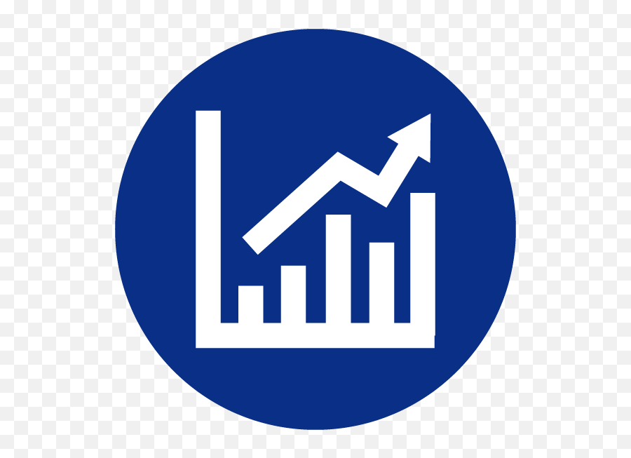 Growth Chart Icon Blue - Graph Icon Free Commercial Use Png,Colorado Flag Icon