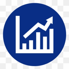 Growth Chart Icon Blue - Graph Free Commercial Use png