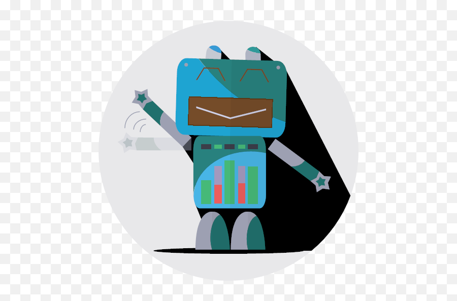 Fun Robot Mascot Mechanical Metal Expression Png Icon