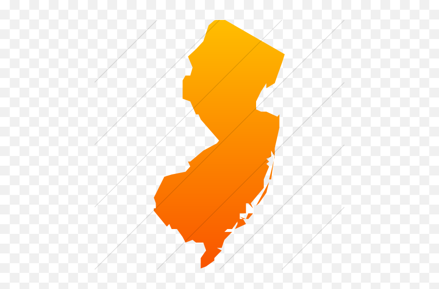 Iconsetc Simple Orange Gradient Us - State Of New Jersey Red Png,New Jersey Icon