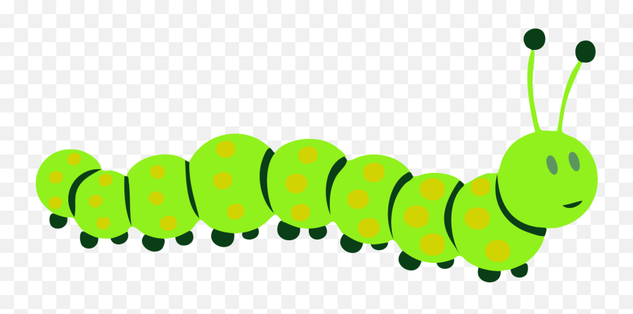 Caterpillar Png Transparent Image - Transparent Background Worm Clipart Png,Caterpillar Transparent Background