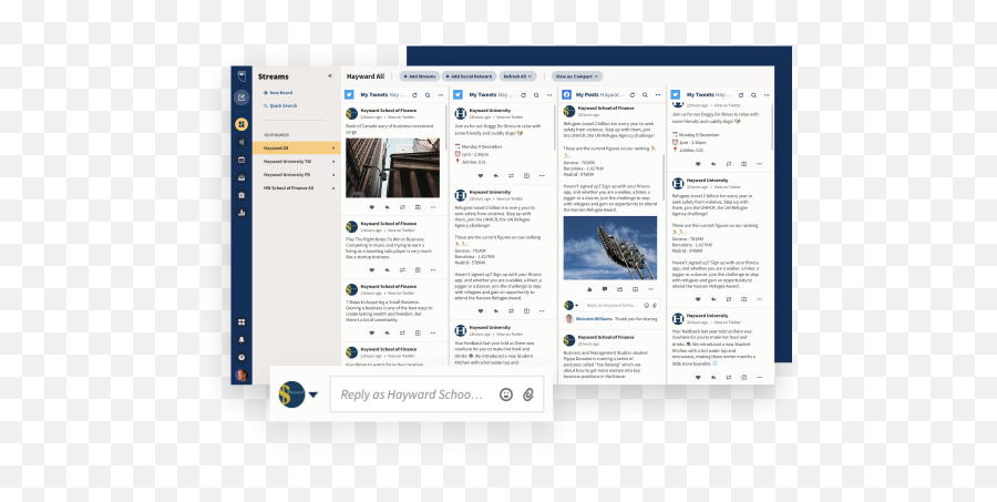 Social Media Marketing U0026 Management Dashboard - Hootsuite Hootsuite Comments Monitoring Png,Icon El Bajo Boots