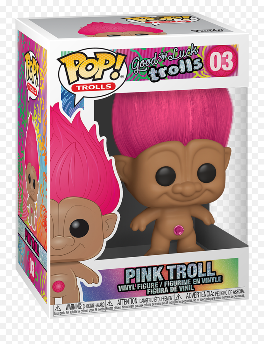 Funko Pop Trollsgood Luck Trolls - Pink Troll Png,Trolls Png