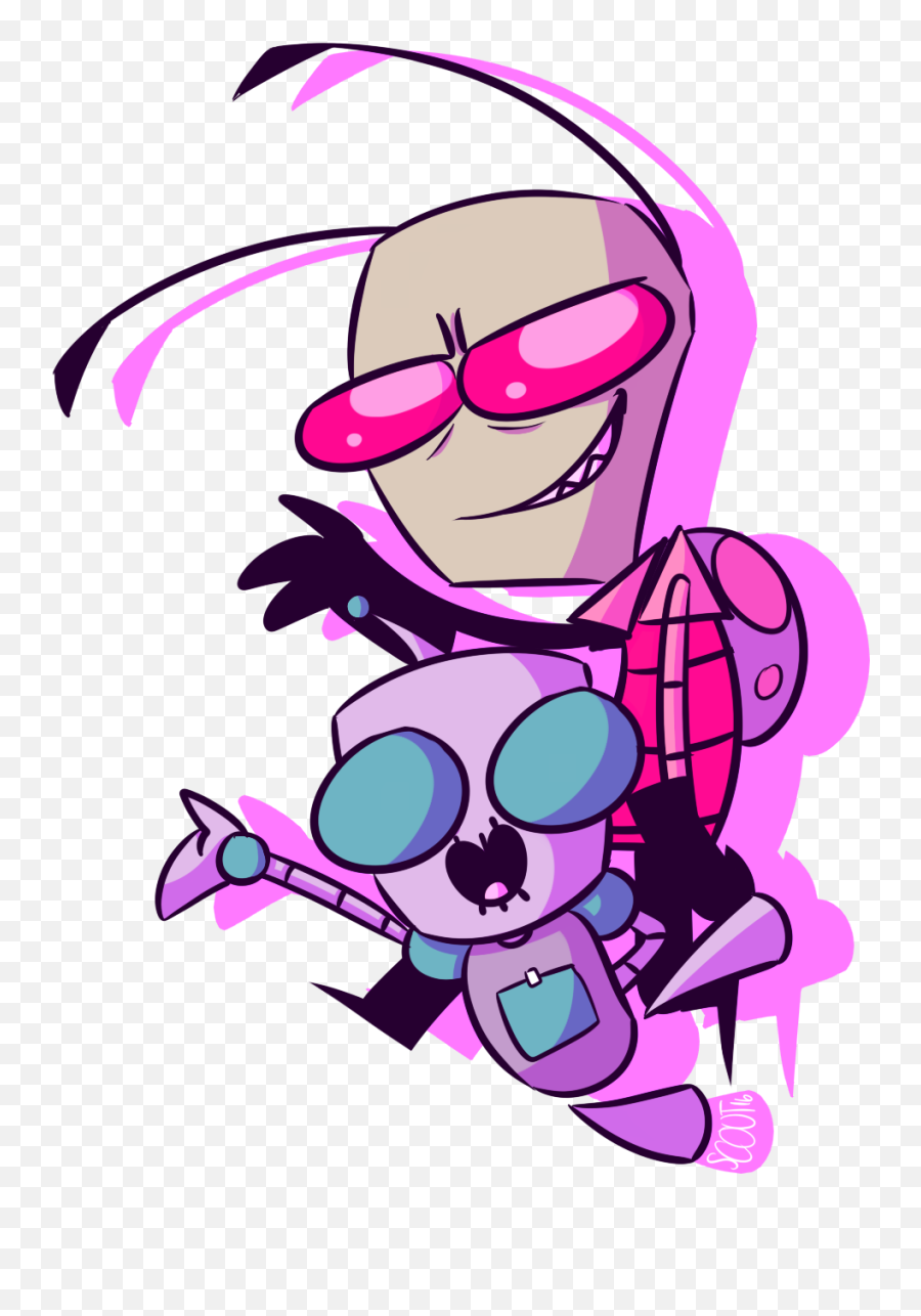 Download Art By Scoutkln - Invader Zim Fanart Png,Official Tumblr Icon