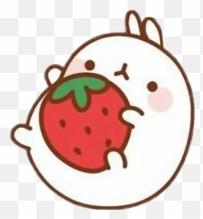 Sticker Maker - Molang Strawberry Png,Molang Png