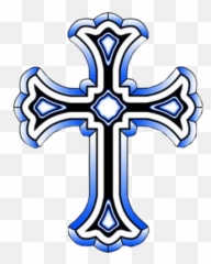 Christian Cross Catholic Church Catholicism Clip Art - Drawing Roman Cross png