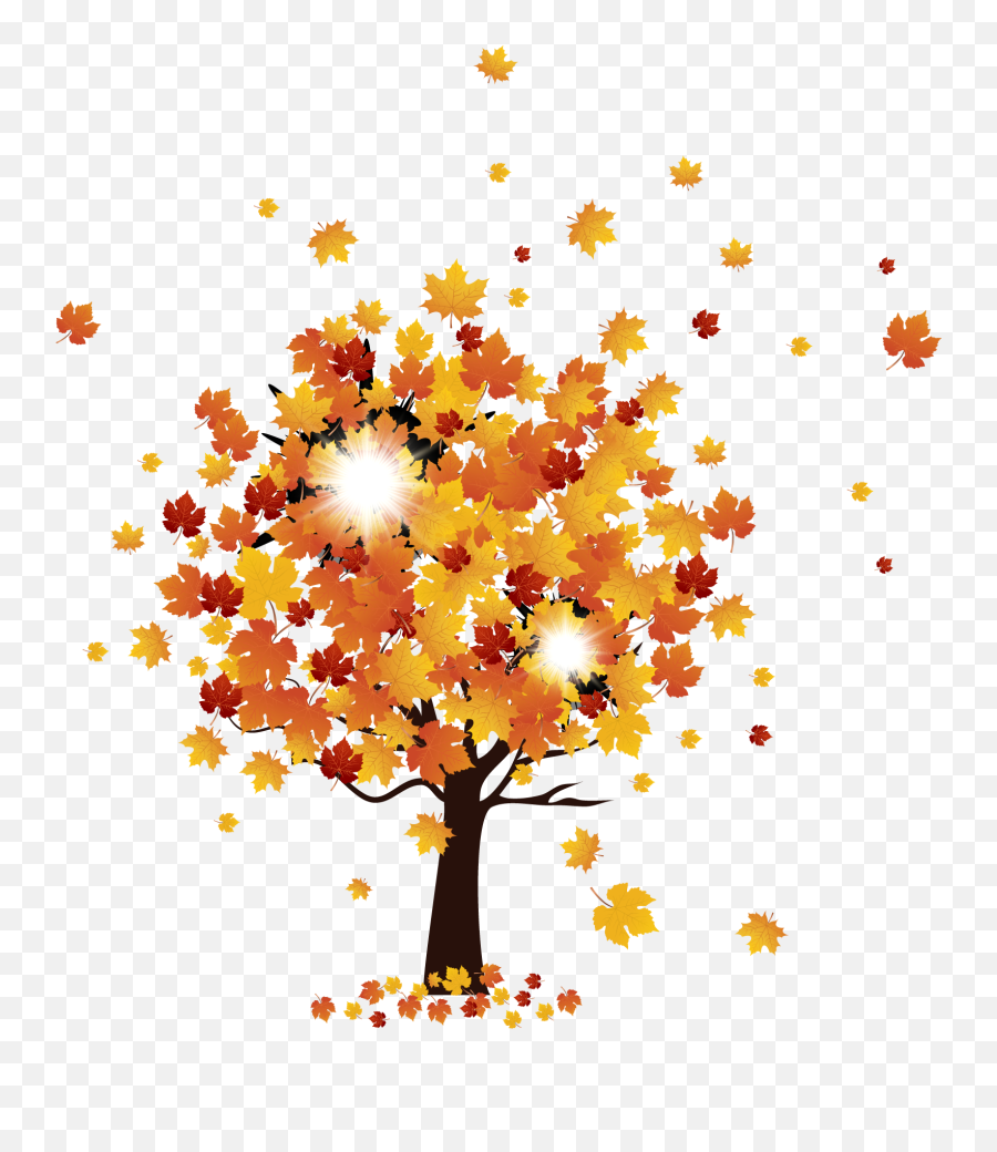 Free Png Autumn Trees - Konfest,Orange Tree Png