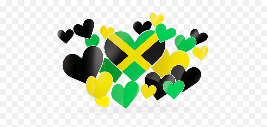 Flying Heart Stickers Illustration Of Flag Jamaica - Small Jamaica Flag Png,Jamaica Flag Png