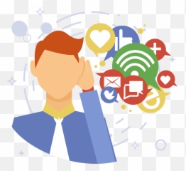 Transparent Social Listening Icon Clipart - Full Size Media Vector png