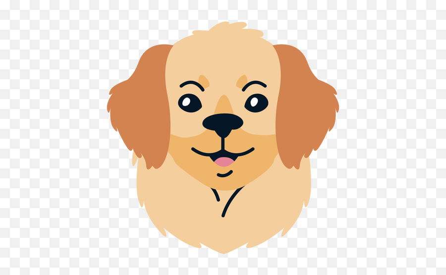 Dog Puppy Flat Illustration - Dog Head Vector Png,Dog Face Png