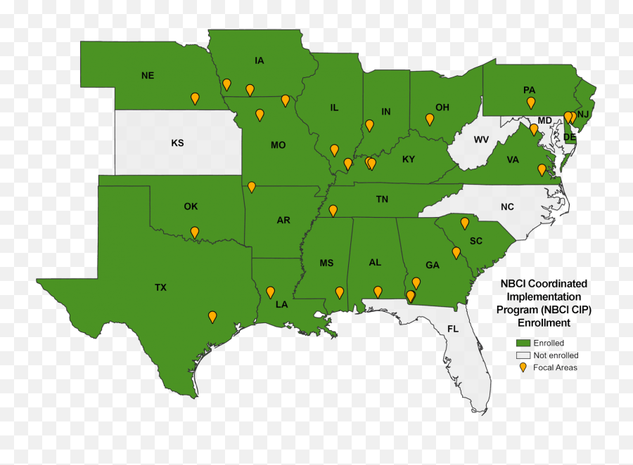 Nbci Focal Areas - National Bobwhite Conservation Initiative Switzerland Compared To Us State Png,Quail Icon