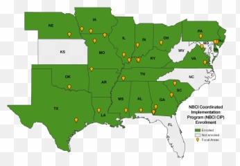 Nbci Focal Areas - National Bobwhite Conservation Initiative Switzerland Compared To Us State png