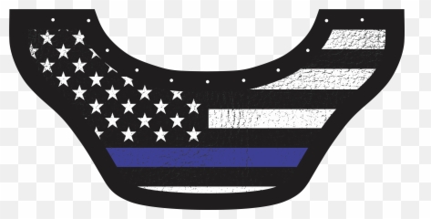 Blue Lives Bottom Bib - American png
