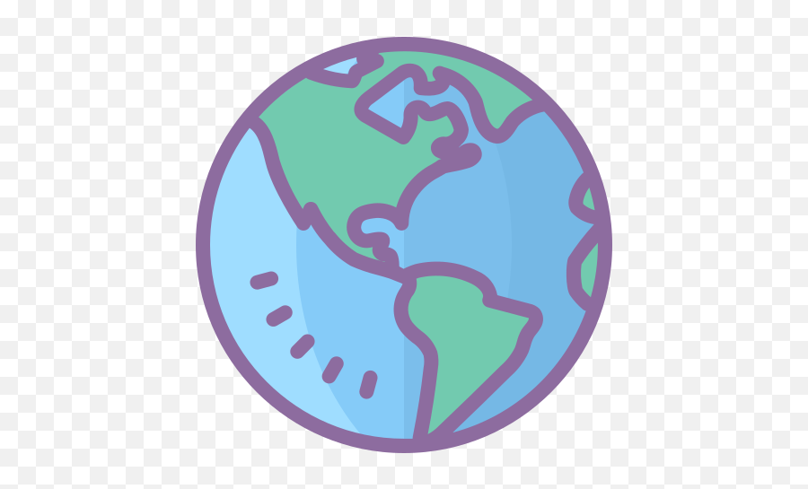 Globe Earth Icon In Cute Color Style Png Transparent