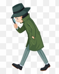 Detective Vector Sherlock Holmes - Sherlock Holmes With Magnifying Glass Png,Detective Png