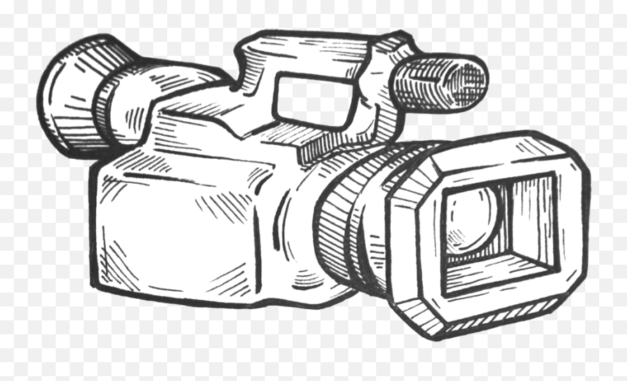 Camera Sketch Clipart  Camera Cartoon Black And White Png Transparent PNG   570x341  Free Download on NicePNG